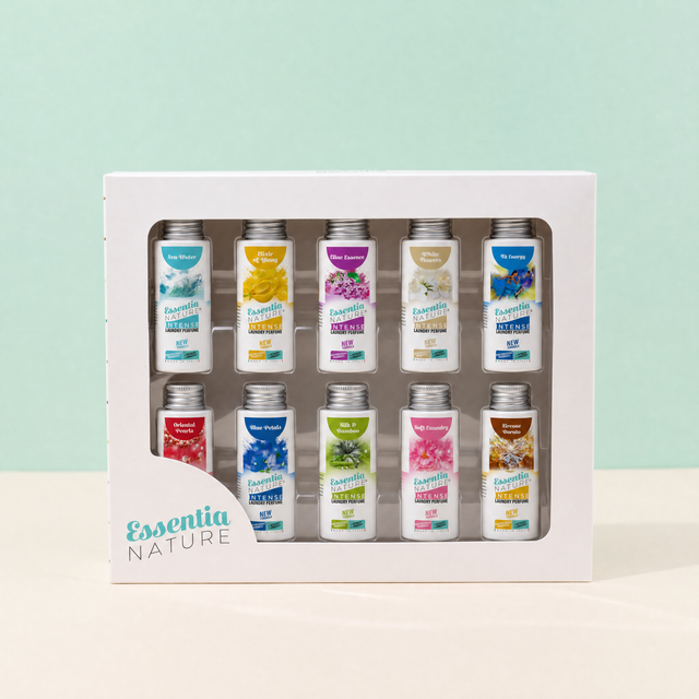 Essentia Nature INTENSE darilni set 10 x 50 ml parfumov za perilo